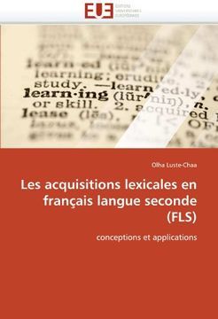 portada Les Acquisitions Lexicales En Francais Langue Seconde (Fls)