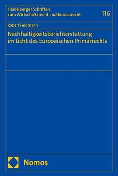 portada Nachhaltigkeitsberichterstattung im Licht des Europäischen Primärrechts (in German)