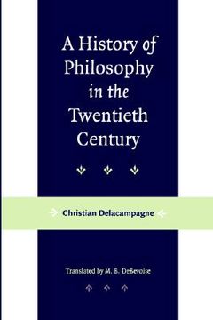 portada a history of philosophy in the twentieth century (in English)