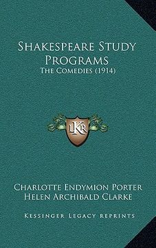 portada shakespeare study programs: the comedies (1914) (en Inglés)
