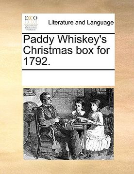 portada paddy whiskey's christmas box for 1792. (en Inglés)