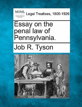 portada essay on the penal law of pennsylvania.