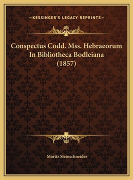 portada Conspectus Codd. Mss. Hebraeorum In Bibliotheca Bodleiana (1857) (in Latin)