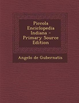 portada Piccola Enciclopedia Indiana (in Italian)