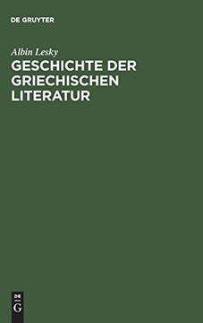 portada Geschichte der Griechischen Literatur (en Alemán)