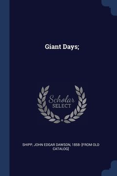 portada Giant Days; (in English)