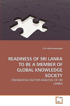 portada readiness of sri lanka to be a member of global knowledge society (en Inglés)