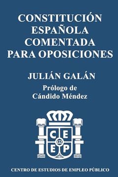 portada Constitución Española Comentada para Oposiciones