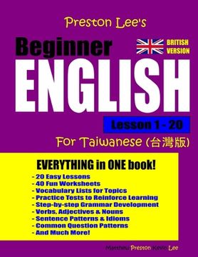 portada Preston Lee's Beginner English Lesson 1 - 20 For Taiwanese (British) (en Inglés)