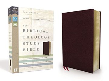 portada Niv, Biblical Theology Study Bible, Bonded Leather, Burgundy, Comfort Print: Follow God's Redemptive Plan as it Unfolds Throughout Scripture (in English)