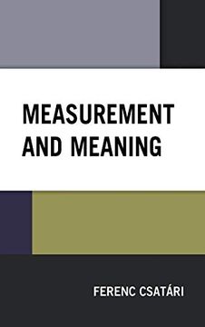 portada Measurement and Meaning (en Inglés)