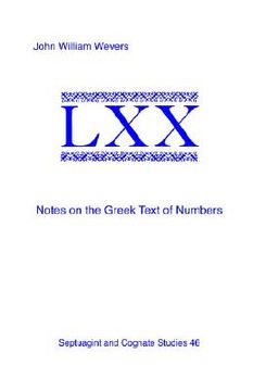 portada notes on the greek text of numbers (en Inglés)