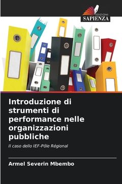 portada Introduzione di strumenti di performance nelle organizzazioni pubbliche (en Italiano)