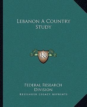 portada lebanon a country study