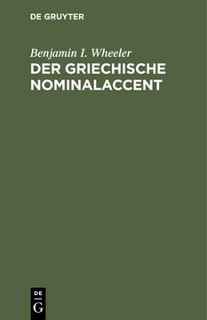 portada Der Griechische Nominalaccent (en Alemán)