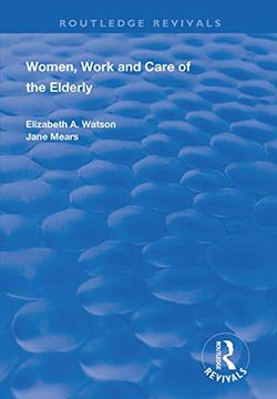 portada Women, Work and Care of the Elderly (en Inglés)