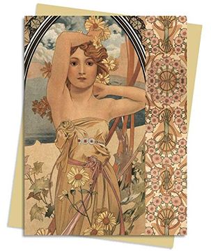 portada The Times of the day (Mucha) Greeting Card Pack: Pack of 6 (Greeting Cards) (en Inglés)