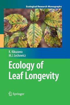 portada Ecology of Leaf Longevity (en Inglés)