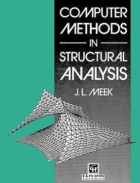 portada computer methods in structural analysis (en Inglés)