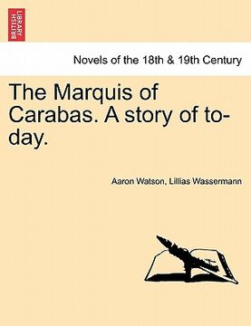 portada the marquis of carabas. a story of to-day.