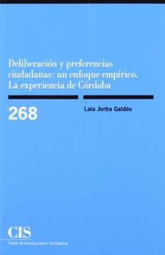 portada Deliberación y Preferencias Ciudadanas: Un Enfoque Empírico. La Experiencia de Córdoba