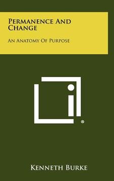 portada permanence and change: an anatomy of purpose (in English)