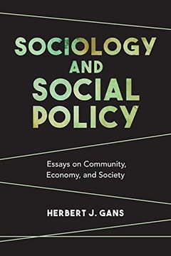 portada Sociology and Social Policy: Essays on Community, Economy, and Society (en Inglés)