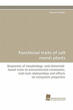 portada functional traits of salt marsh plants (en Inglés)