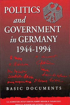 portada Politics and Government in Germany, 1944-1994: Basic Documents (en Inglés)