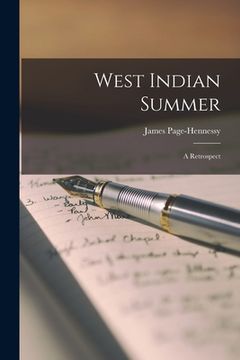 portada West Indian Summer: a Retrospect (en Inglés)