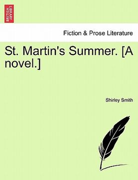 portada st. martin's summer. [a novel.] (in English)