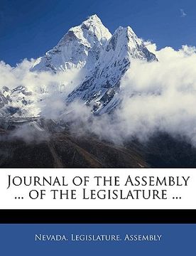 portada journal of the assembly ... of the legislature ... (en Inglés)