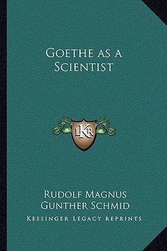 portada goethe as a scientist (in English)