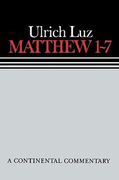 portada matthew 1-7 a continental commentary (in English)