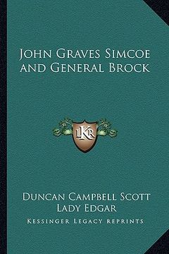 portada john graves simcoe and general brock (en Inglés)