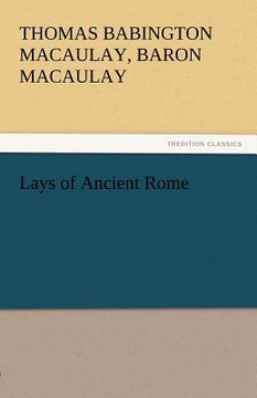 portada lays of ancient rome (en Inglés)