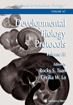 portada developmental biology protocols: volume iii (en Inglés)
