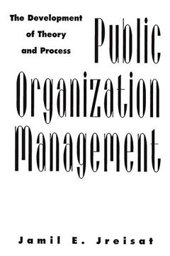 portada Public Organization Management (en Inglés)