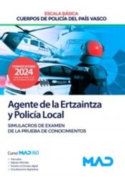 portada Agente de Escala Basica de Cuerpos de Policia del Pais Vasco (Ertzaintza y Policia Local)