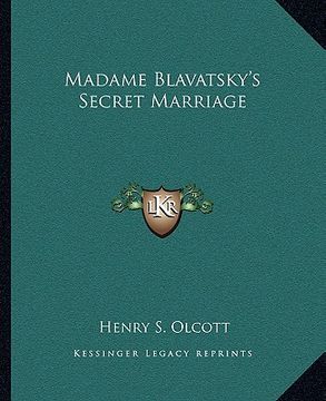 portada madame blavatsky's secret marriage (en Inglés)