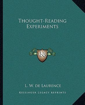 portada thought-reading experiments (en Inglés)