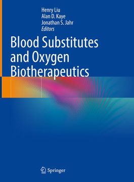 portada Blood Substitutes and Oxygen Biotherapeutics (in English)