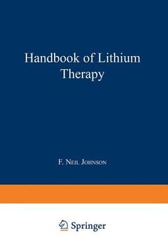 portada Handbook of Lithium Therapy (en Inglés)