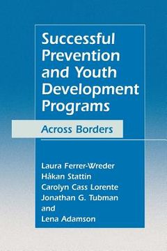 portada successful prevention and youth development programs: across borders (in English)