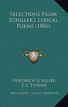portada selections from schiller's lyrical poems (1886) (in English)