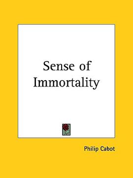 portada sense of immortality (in English)