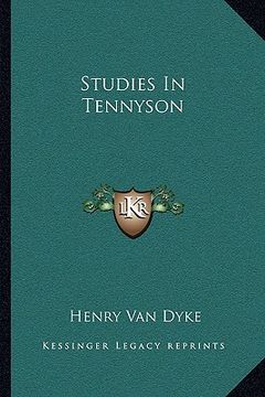 portada studies in tennyson (en Inglés)
