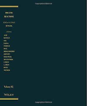 portada Organic Reactions, Volume 85 (en Inglés)