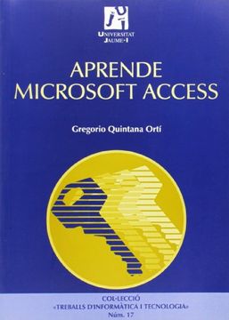 portada Aprende Microsoft Access (Treballs D'informàtica i Tecnologia) (in Spanish)