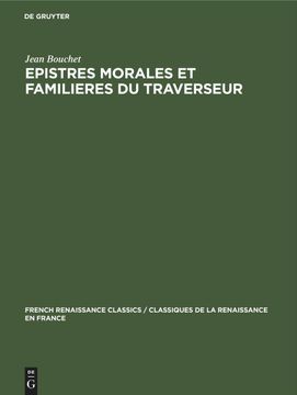 portada Epistres Morales et Familieres du Traverseur (en Francés)